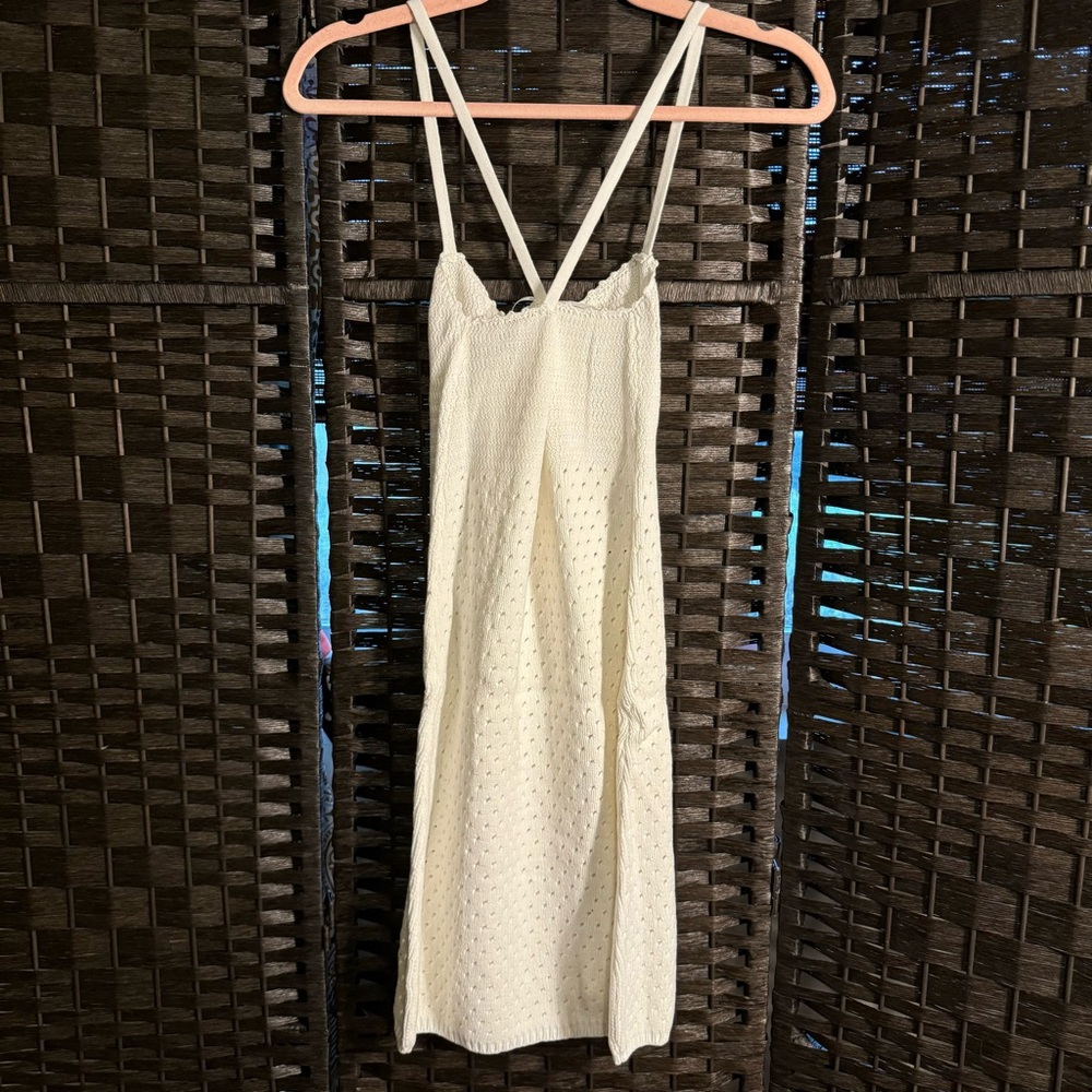 MNG White Crochet Dress US Size 2 - Picture 3 of 6